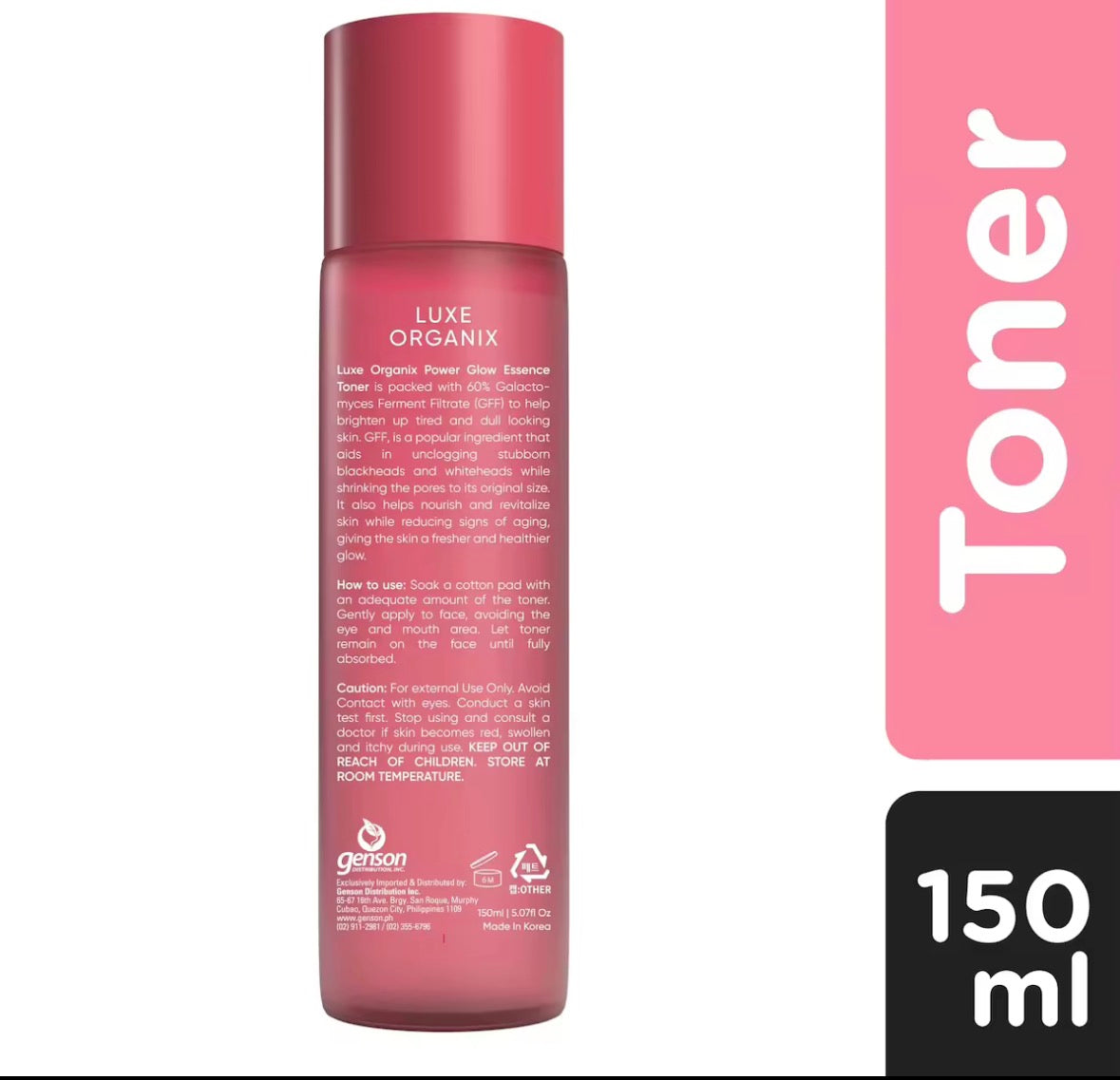 ON HAND! Luxe Organix Power Glow Essence Toner 150ml
