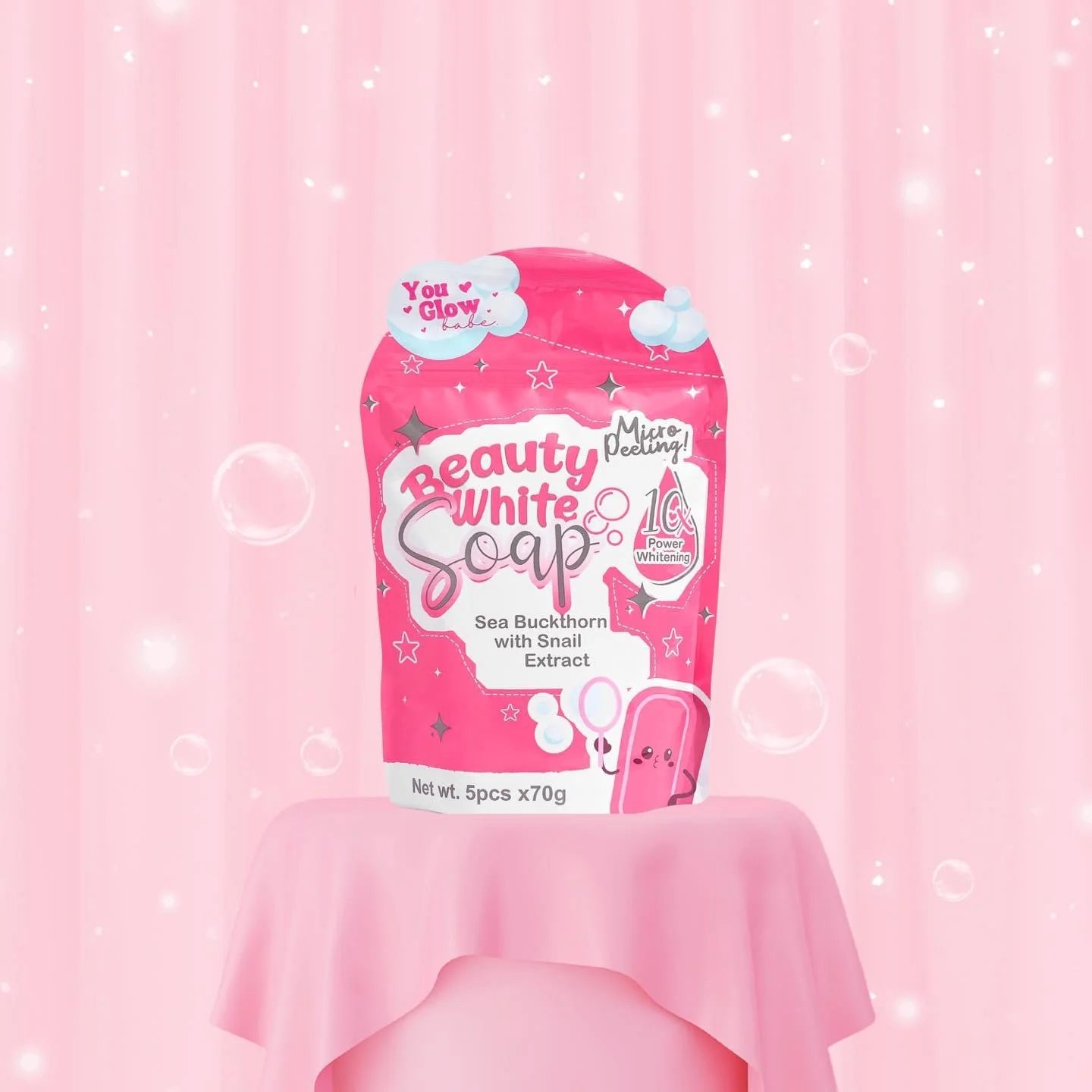 READY TO SHIP! You Glow Babe Beauty White Soap 70g x 5 bars FREE SHIPPING