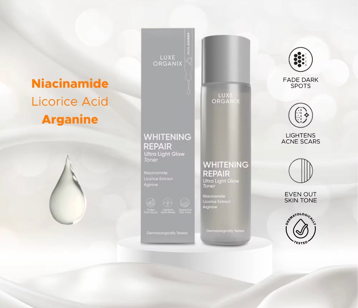 Luxe Organix Whitening Repair Niacinamide Toner 150mL