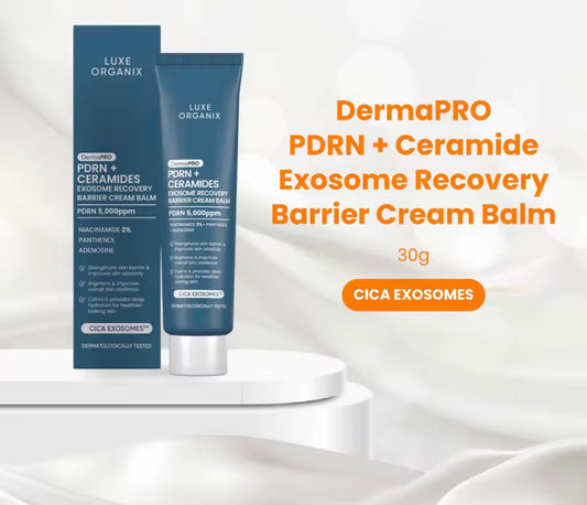 UPCOMING STOCKS! Luxe Organix DermaPRO PDRN + Ceramides Exosome Recovery Barrier Cream Balm 30g