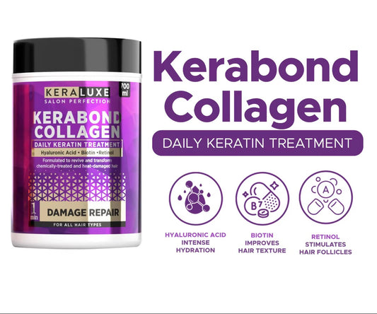 Kera Luxe Kerabond Collagen Daily Keratin Treatment Damage Repair 700ml