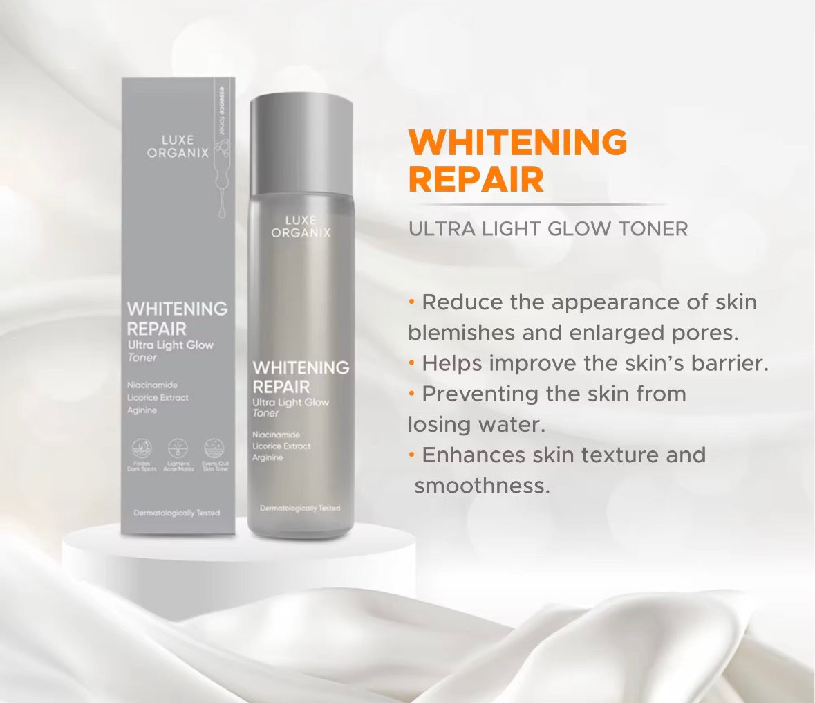 Luxe Organix Whitening Repair Niacinamide Toner 150mL
