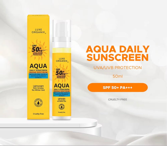 ON HAND! Luxe Organix Aqua Daily Sunscreen 50mL