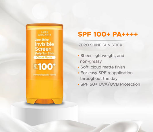 ON HAND! Luxe Organix Invisible Sun Stick SPF 100+ PA++++ 17G
